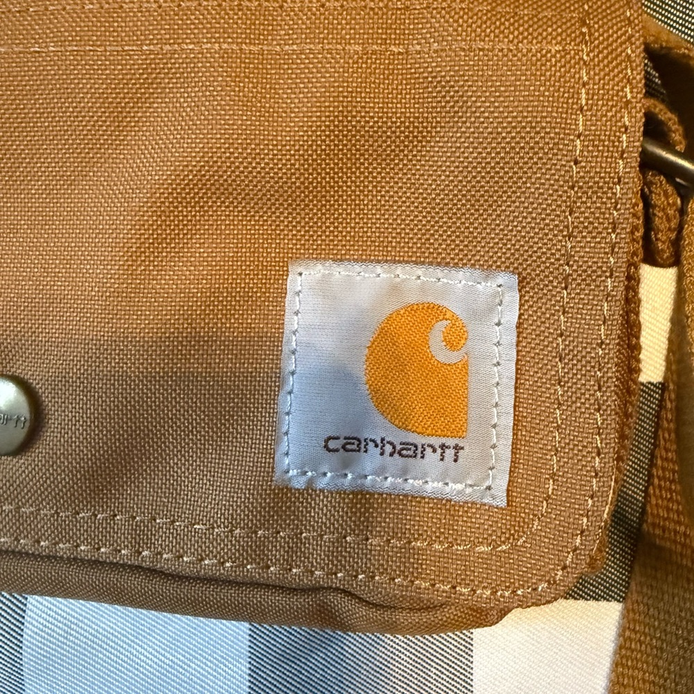 Carhartt Tan Canvas Crossbody Bag with Strap - Picture 4 of 6